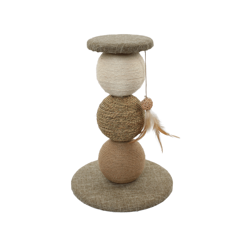 Triple Balls Cat Scratch Post