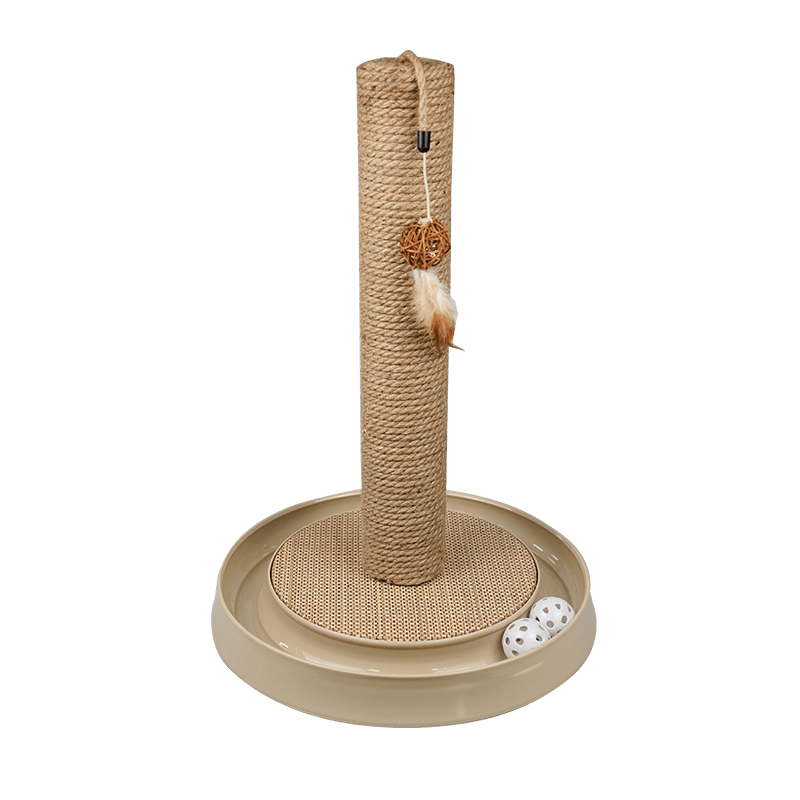 2-i-1 Cat Scratching Post med Playbox